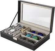 Watch Display Box PU Leather Single Layer Watch Storage Box Glasses Storage Box Suitable For Home Jewelry Decoration Display Box Watch Cases for Men FANDIAO