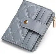 [FALAN MULE] Women's Small Bifold Leather Purse for Women, Small and Short Format Purse Small Wallet with Multiple Compartments