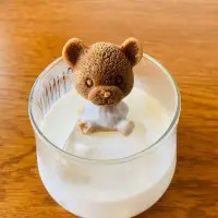 在飛比找松果購物優惠-網紅ins小熊立體冰模 矽膠製冰格創意冰熊 咖啡奶茶冰雕 (