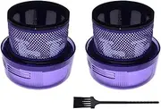 Washable Post Filter Compatible with Dyson V11 Sv14 V15 SV15 Cyclone Animal Absolute Total Clean Cordless Vacuum Cleaner Parts Replacement (Color : 2pcs V11 Filter Kit)