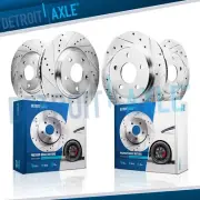 AWD Front Rear Drilled Brake Rotors Kit for 2013 2014 2015 2016 2017 Mazda CX-5 (for: Mazda)