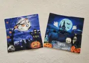 New Halloween linen Pillow Covers 18 × 18 Set of 4 Pack