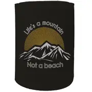 Alcohol Stubby Holder - Lifes A Mountain - Funny Novelty Birthday Gift Joke Beer Can Bottle