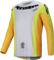 Alpinestars Techstar Melt, jersey , color: White/Neon-Yellow/Orange , size: M