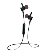 ? RS-01 Magnet Wireless bluetooth Earphone Bass Sports Headphone for iPhone X 8 Samsung Xiaomi BLACK COLOR