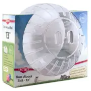 Kaytee Run-About Ball Clear Mega 13 inch Diameter Toy for Chinchillas, Rats