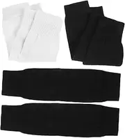 CORHAD 3 Pairs Shin Guard Sleeves Soccer Training Fitness Sports Compression Running Shin Socks Outdoor Knitted Guards for Leg Muscle Protection