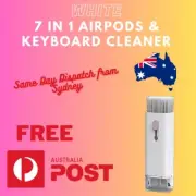 White 7 in 1 Airpod Pro Screen Keyboard Cleaner Brush Kit PC Earphone Cleaning