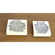ink press block, flower pattern, stamp, large, big, Floral print,