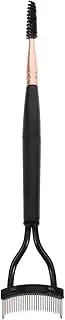 Healvian Eyebrow Comb Mascara Brush 2-in-1 Eyelash Tool Stainless Steel for Natural False Eyelashes