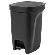 HÄCKSAX Step trash can for Plastic Bags Bottles Wrappers Wastes black 3 gallon