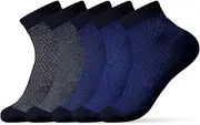 [SOCKS BOX] Mens Ankle Socks, Blue, MA0501, Blue, 8-12
