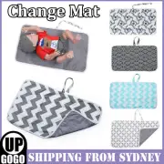 Waterproof Portable Baby Diaper Travel Home Change Changing Mat Pad Nappy Bag AU