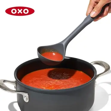 美國OXO 全矽膠長柄湯杓