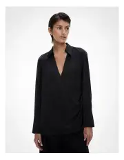 [Witchery] Drape Wrap Shirt in Black