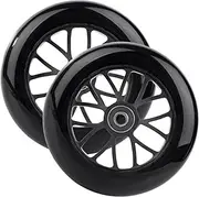 AOWESM 2-Pack Scooter Wheels 125mm Faster Big Large Kick Scooter Replacemet Wheels with Speed Bearings ABEC-9 for Razor A3 Kick Scooters
