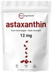 Astaxanthin 12mg, 120 Softgels, 4 Month Supply | Premium Astaxanthin Antioxid...