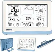 ECOWITT WS3800 Weather Station Display Console, 7.5'' Large Screen, Built-in Indoor Temperature, Humidity, and Barometric Pressure Sensors, IoT Gateway, 433 MHz