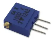 TRIMMER, POTENTIOMETER, 2K, 23TURN, THD, Variable/Trimming Resistor, M64X202KB40