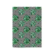 Green Leaves Geometric Nature Wall Art #3