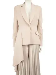 Pink Drape Detail Blazer