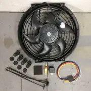 1968 Ford Galaxie 500 10 Inch Black Radiator Fan push pull cooling bundle (for: Ford)