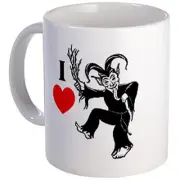 11oz mug I *heart* Krampus - Printed Ceramic Coffee Tea Cup Gift