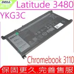 DELL LATITUDE 3480 YKG3C 電池適用 戴爾 CHROMEBOOK 3110 3110 2-IN-1 X0Y5M RF9H3 3ICP5/57/78 YKG3C