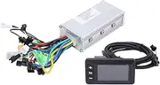 Electric Bike Brushless Motor Controller Kit, 36V 48V 60V 500W 28A 3 Mode Sine Wave Controller G51 LCD Display Meter for E-Bike