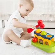 Educational Kids Playing Hammer Ball Small Hammer Pile Drive Table Baby Pound Ball Early Education Hammer Ball Toys A