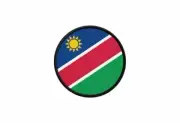 Patch badge print iron on glue flag roundel circle namibia