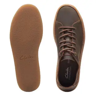 【Clarks】男鞋 Oakpark Low 仿生膠厚底復古感休閒鞋(CLM74667C)