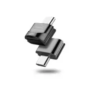 2pcs Mini TF Card Reader Type-C Mobile Phone Fast Speed OTG MicroSD Card Reader