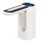 Automatic Water Bottle Pump Dispenser for 2-5 Gallon Bottle USB Charging Portable Electric Water Dispenser Pump for Home Office Outdoors white