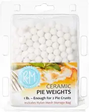 Ceramic Pie Weights with Mesh Storage Bag -2 BAG 1 lb EACH