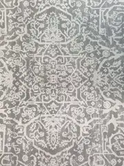 Estelle Light Grey Oriental Textured Rug