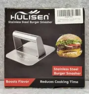 HULISEN Stainless Steel Burger Smasher Burger Press for Grill Griddle Cook Tool
