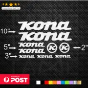 KONA MTB CX DH XC Vinyl Decals Stickers Sheet Bike Frame Cycling Bicycle V3