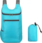 Lightweight Hiking Backpack Foldable Travel Daypack Water Sports Bag for Camping Hiking Mountaineering Fishing Cycle Blue
