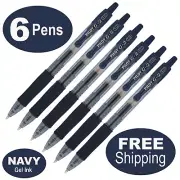 Pilot G2 1.0mm Bold 15125 Navy Gel Ink Retractable Rollerball Pens, Pack of 6