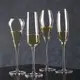 水晶香檳杯家用起泡酒高腳杯雞尾酒杯氣泡酒杯水晶高腳香檳杯紅酒