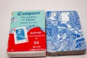 Card Games Vintage Set 2 COMPOSER & Pocket MOVIE TRIVIA