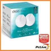NEW TP-Link Deco M5 2 PACK 1300 Wireless Gigabit Router Dual Band Home Mesh WIFI