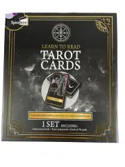 Learn to Read Tarot Cards Set Book Cards and Pouch by Spice Box 78 Cards NEW
