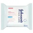 Johnson's 25 Pack Face Care Daily Essentials Moisturising Facial Cleansing Wipes