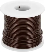 uxcell 12 Gauge Anodized Aluminum Craft Wire Bendable Bonsai Training Wire 98 Feet 2mm for Sculpting Crafts Wreath Floral Beading Jewelry Making, Brown
