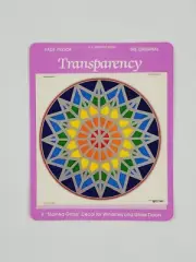 Vintage 1977 Illuminations Transparency Stained Glass Decal Geometric