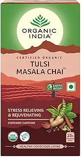 Green Velly Organic Tulsi Masala Chai 25 Tea Bags