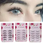10X 3D False Eyelashes Natural Long Wispy Makeup False Lashes Big Eyes Beauty.