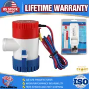 12V 1100GPH Automatic Submersible Boat Bilge Water Pump Auto w/ Float Switch New